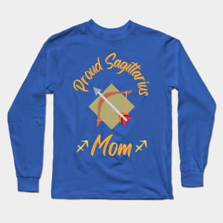 Proud Sagittarius Mom Astrology Zodiac Long Sleeve T-Shirt